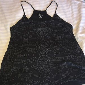 New York & Co Black Patterned Camisole